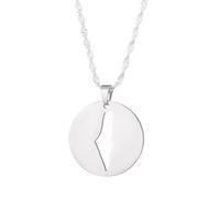 Productos de niñas 925 Collar de palestina de plata esterlina para hombres, collar de palestina de Israel para mujeres, collar de mapas de palestina colgante de geografía de geografía, collar de