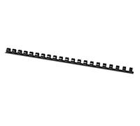 Productos de oficina A4 12 mm (95 hojas) 100 piezas negro/presentación/tipo-21 anillos/especie-espiral/material-plástico/color-negro/formato-A4/tamaño-12 mm