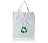 Productos Del Hogar Basura/Cubos, Separables, con Asas, Gran Capacidad, para Papel, Vidrio y Plástico, Ideal para Hogar/Oficina/Interior/Exterior, Pack 3 Bolsas de Reciclaje Blancas
