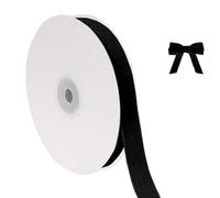 Productos divertidos Cinta de terciopelo navideña para envolver adornos para árboles de Navidad, 5/8 pulgadas de ancho, 10 yardas en total, tela fina para invitaciones de boda (I, 914x1.5cm)