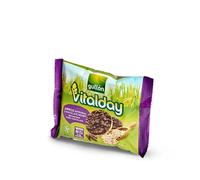 Productos Gullón - Vitalday Tortitas Arroz y chocolate, Sandwich choco sin gluten, Crackers Semillas, Vitalday Yogurt, Mini Bites, Diet Fibra Choco, Choco Chips Negro, Choco Digestive, Moment Choco