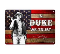Productos Midsouth JOHN WAYNE LETRERO DE HOJALATA DE 8"" x 11.5"" - EN DUKE CONFIAMOS
