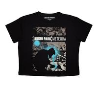 Productos oficialmente licenciados Rock Off Linkin Park Meteora Drip Collage Crop Top, Negro , S
