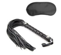 Productos para adultos: Látigo con mango con patrón de diamante,kits BDSM,azotador,juegos eróticos,venda para los ojos,juguetes sexuales para mujeres,negro,talla única