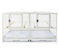 Productos para Mascotas Jaulas De Vuelo para Pájaros De Hierro Forjado con Bandeja Inferior, Jaula para Pájaros, Jaula para Loros, Periquitos, Agapornis Jaulas para Pájaros(White)