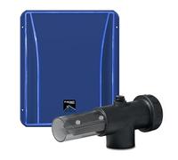 Productos Qp | Clorador Salino, Cloro Salino para Piscinas, Control Bluetooth, Detector de Gas, 5 ajustes de producción de Cloro: 20, 40, 60, 80 y 100% | Azul