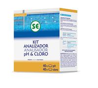 Productos QP | Kit Análisis para Piscinas o Spa, Reactivos en Pastillas para Cloro y PH, Test Cloro y PH | 40 Pastillas PH - 40 Pastillas Cloro
