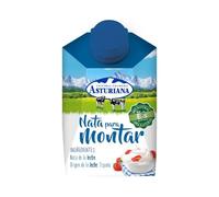 Productos Refrigerados - Nata Líquida Central Lechera Asturiana para Cocinar y Montar (200ml, 500ml, 1L) Tradicional, Sin Lactosa y Sin Gluten (6 CAJAS, Nata para Montar 200ml)