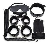 Productos Sexuales Sm Para Adultos,Juguetes Sexuales Para Mujeres,Kits Bdsm,Artículos De Bondage,Cuerda,Látigo,Juegos Eróticos,Esposas,Juguetes Para Adultos,Collar,Mordaza,Negro,Talla Única