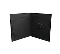 Prodye - DVD-Box para 1 CD/DVD pequeño 50 Unidades, Negro