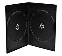 Prodye - Economy Cajas para 2 DVD's, 7 mm, Negro, 100 Unidades