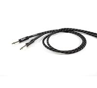Proel brv100lu5bw Brave Cable para instrumentos Jack Mono 6.3 mm/Jack Mono 6.3 mm tubo corrugado de PVC flexible con revestimiento de algodón negro/blanco