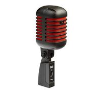 PROEL Eikon DM55V2RDBK Micrófono Vocal Dinámico Profesional Vintage Negro y Rojo Satinado