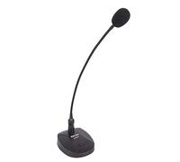 PROEL Eikon EK40BMG - Micrófono de mesa con base de micrófono para anuncios, conferencias, iglesias, color negro