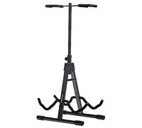 Proel Soporte doble universal FC820 para bajo, guitarra eléctrica, clásica y acústica, gris antracita