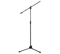 Proel Soporte de micrófono RSM180 con brazo, base de nylon, trípode, negro