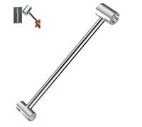 Proemptli Door Hinge Adjustment Tool,Double Headed Seam Adjustment Tool, Home Thickening and Lengthening,for Repairing Hinges and Aligning Door Seams Effortlessly (L)