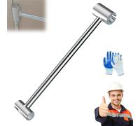 Proemptli Door Hinge Adjustment Tool, Double Headed Seam Adjustment Tool, Home Thickening and Lengthening, for Repairing Hinges and Aligning Door Seams Effortlessly (S)