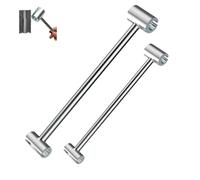 Proemptli Door Hinge Adjustment Tool,Double Headed Seam Adjustment Tool, Home Thickening and Lengthening,for Repairing Hinges and Aligning Door Seams Effortlessly (S+L)