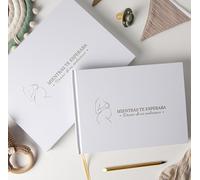 PROENMU® Diario Embarazo + Lápiz Metálico + Caja Regalo con Cierre Magnético | Album Embarazo | Libro Embarazo | Agenda Embarazo | Regalos Embarazadas Originales. (Español)