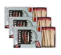 PROF 41806004 - Lote de 3 cajas de 100 cerillas, longitud 5,5 cm, 300 Chef Matches, Encendedor de fuego, Compactas y Prácticas para Cocina, Velas, Cumpleaños, Camping, Barbacoa, Exterior,