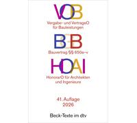 Prof. Dr. Ulric VOB / BGB / HOAI: Vergabe- und Vertragsordnung für (Tapa blanda)