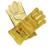 Prof Guantes Trabajo Guantes Seguridad para soldadores MÜHLHEIM-II-SUPER Amarillo - Talla: 8