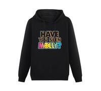 Prof·Slow Have You Seen Molly Drugs MDMA Extacy High Tripping Hoody Unisex Long Sleeve Hooded with Pocket Black M