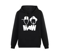 Prof·Slow Masters At Work Logo Hoody Unisex Ptinted Hoodies Long Sleeve Men's Hooded with Pocket Black M