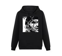 Prof·Slow One Flew Over The Cuckoos Nest 70S Jack Nicholson Movie Fan Hoody Unisex Long Sleeve Hooded with Pocket Black L