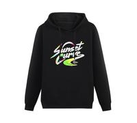 Prof·Slow Sunset Curve Julie and The Phantoms Hoody Unisex Ptinted Hoodies Long Sleeve Men's Hooded with Pocket Black S
