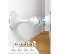 Profasion Topes magnéticos para puerta, paquete de 4, topes de puerta de acero inoxidable para montaje en pared y suelo, soporte de puerta para mantener la puerta abierta, tope de puerta sin taladrar