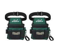 PROFERCA 2 Cinturón Herramientas | Tela Resistente 1680D | Porta Herramientas Cintura Profesional con Múltiples Bolsillos | Cinturón Especial Electricista