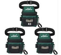 PROFERCA 3 Cinturón Herramientas | Tela Resistente 1680D | Porta Herramientas Cintura Profesional con Múltiples Bolsillos | Cinturón Especial Electricista