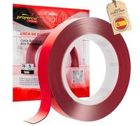 proferca Cinta Doble Cara Extrafuerte Xtreme 20mm x 5 metros | Cinta Adhesiva Doble Cara Acrílica Profesional Transparente | Adhesivo Doble Cara Extrafuerte para Interior y Exterior sin Residuos