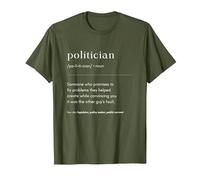 Profesión Político Trabajo Camiseta, Hombre, Verde Oliva, S
