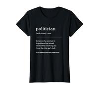 Profesión Político Trabajo Camiseta, Mujer, Negro, M