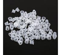Profesional 100 unidades pequeñas Tattoo eléctrica Pigment ink Cups Cap Alimentación Set