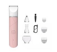 Profesional 4 en 1 Epilator EPILADOR RAZOR ELÉCTRICA DE RAZOR DE PELO A LAS AFILLA DE LA CARA DINALIZADA BIKINI BIKINI PUBICA CORTAMIENTO DE PELO DE PELO MÁQUINA DE USO (Color : PINK)