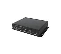 Profesional 4 en 4 salida Dante audio transmisor/convertidor de soporte 12VDC o fuente de alimentación POE para la dirección pública del sistema pa (POE)