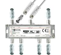 Profesional 6fach IEC TV Distribuidor de Antena Cable TV Adaptador