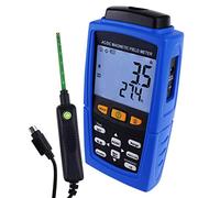 Profesional AC/DC Gaussmeter Magnético Campo Fuerza Magnetómetro 3000mT (30000G) Teslameter Auto/Manual Grabación Metro Ensayador