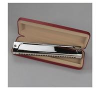 Profesional Armónica Armónica Polifónica Estándar Portátil De 24 Hoyos, Instrumento De Armónica Profesional Para Tocar (Color : E key)