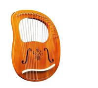 Profesional arpa Instrumento Musical De Arpa De Madera De Caoba De 19 Cuerdas Para Amantes De La Música Clásica Principiante Fácil De Aprender(Full-blown flower A)