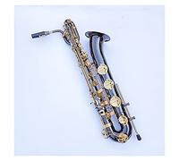Profesional Baritone Saxophone Tubo De Latón Único Níquel Negro Níquel Plateado Instrumento SAX Con La Boquilla De La Caja