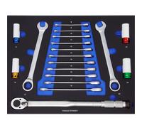 Profesional Carro de Taller Estante Azul Knarren-Schlüsselsatz + Par Giro +