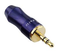 Profesional Conector de audio estéreo Perfect Match 3.5MM, teléfono AUX, tres juntas soldadas Calidad superior (Color : Blue)