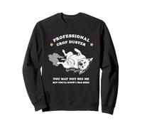 Profesional Crop Duster Perro Divertido Pedo Humor Sudadera