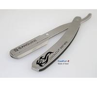 Profesional cuchilla de afeitado afeitado maquinilla de afeitar, Barbero, recto, acero sólido - Trible + libre bolsa