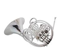Profesional Cuerno Francés 103 Estilo F/Bb Trompa Doble Instrumentos Musicales Campana Dividida Plateada Con Estuche Boquilla